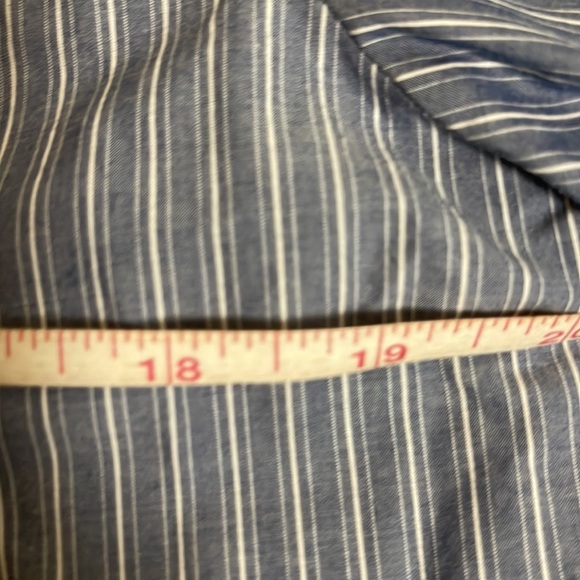 hugo boss red label grey blue striped shirt button down size 15.5 32/33 small - Picture 5 of 7